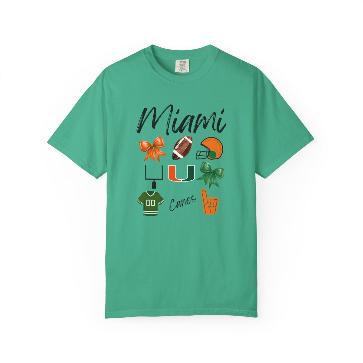 Miami Football Shirt | Gifts For Her | Hurricanes Apparel | Dolphins Fan | Gameday Outfit | Tailgate Party | Carson Beck | Florida | Canes