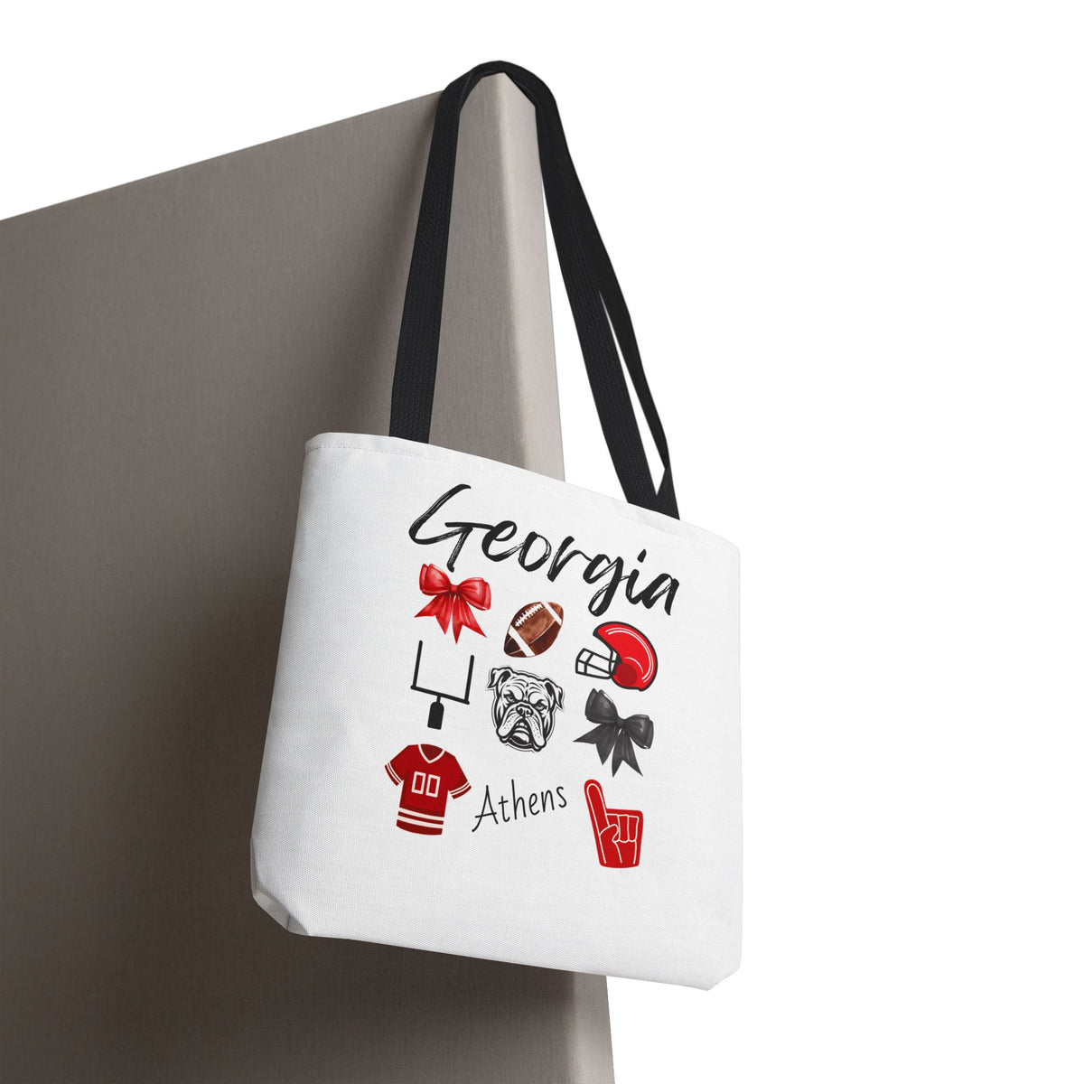 Georgia Bow Tote Bag | Gameday Bag | Boat Bag | Boat Tote | Gift Bag | Gifts for her | Bulldog Football | College | Tailgate decor| Athens