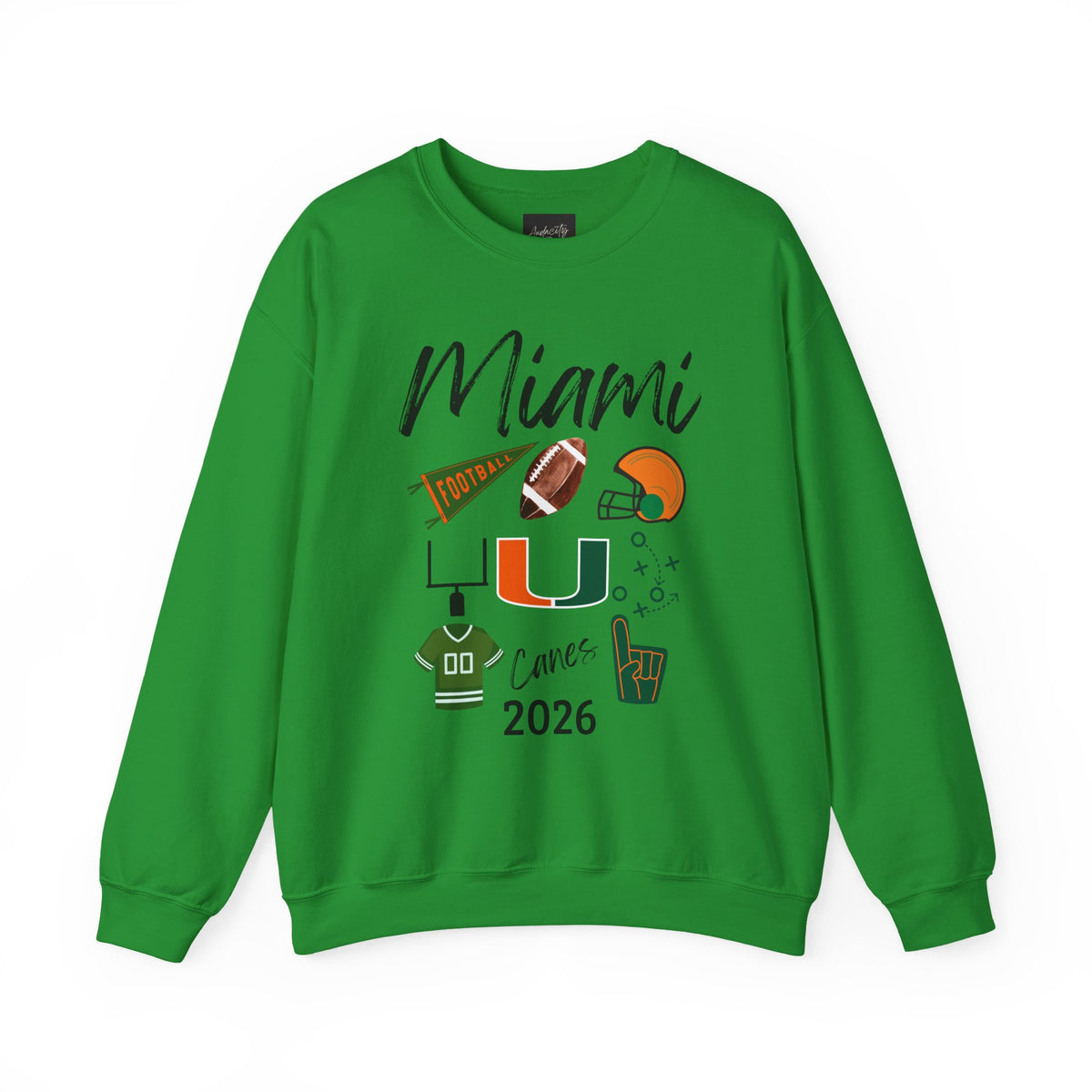 Miami Football Sweatshirt | Hurricanes | Football Fan | National Championship | College | Carson Beck | Tailgate Party  | Gameday Apparel