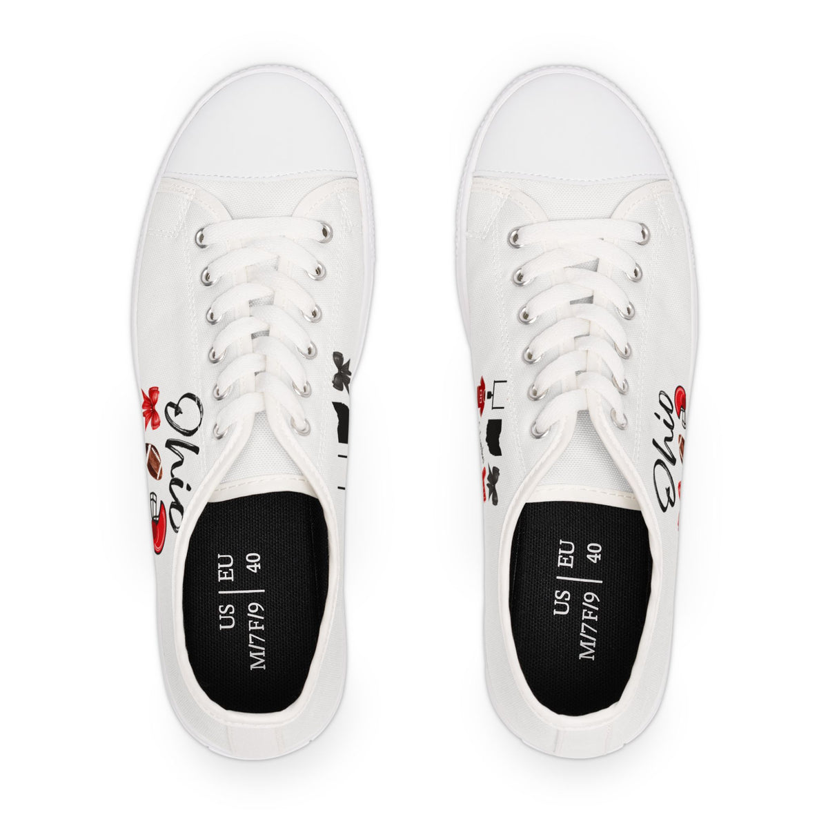 Ohio Gameday Shoes | Tailgate Party | Columbus | Football Fan | Gameday outfit | College Football | Ohio Football Sneakers |