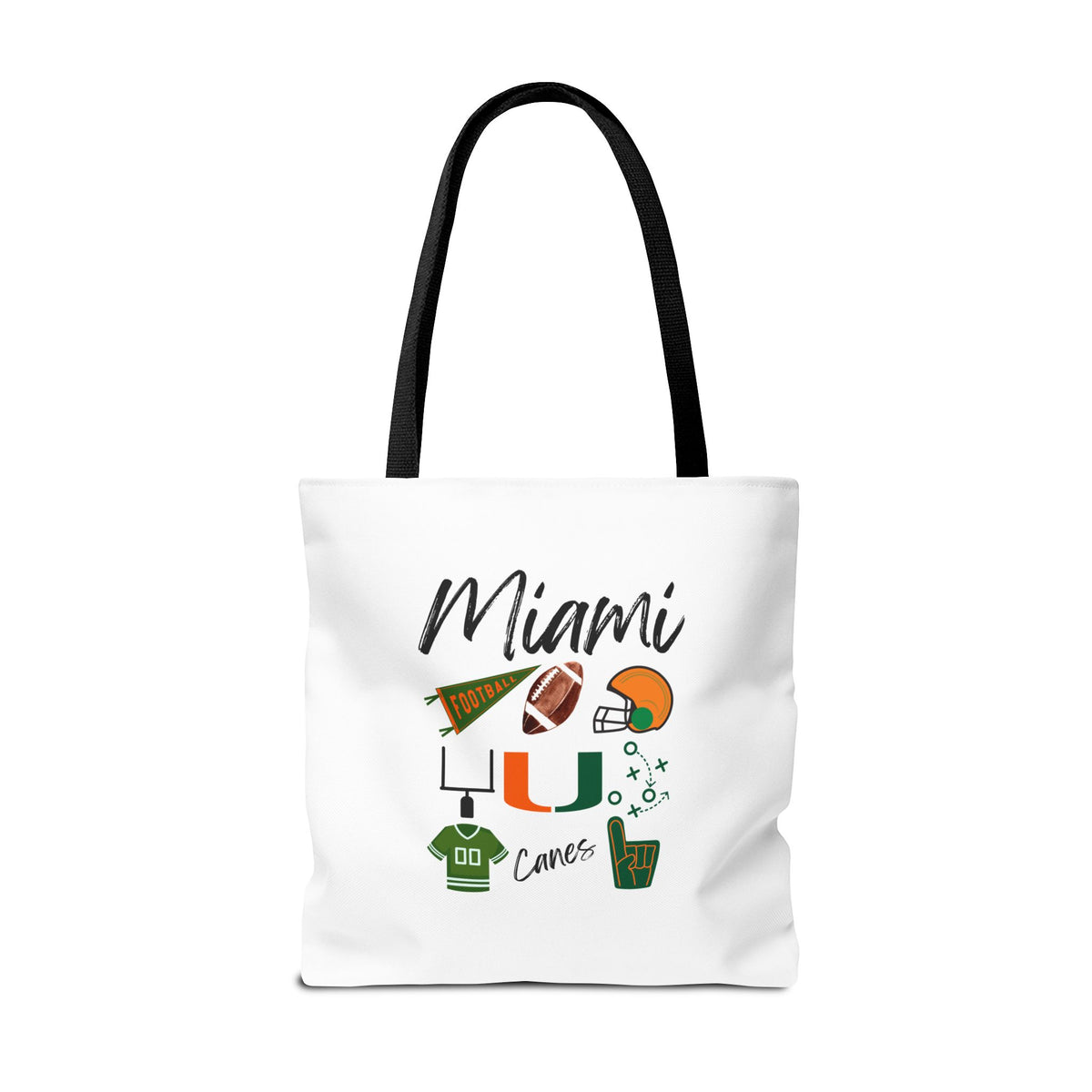 Miami Football Tote Bag | Gameday Bag | Boat Bag | Boat Tote | Gift Bag | Gifts for her | Hurricanes Football | College | Tailgate Party