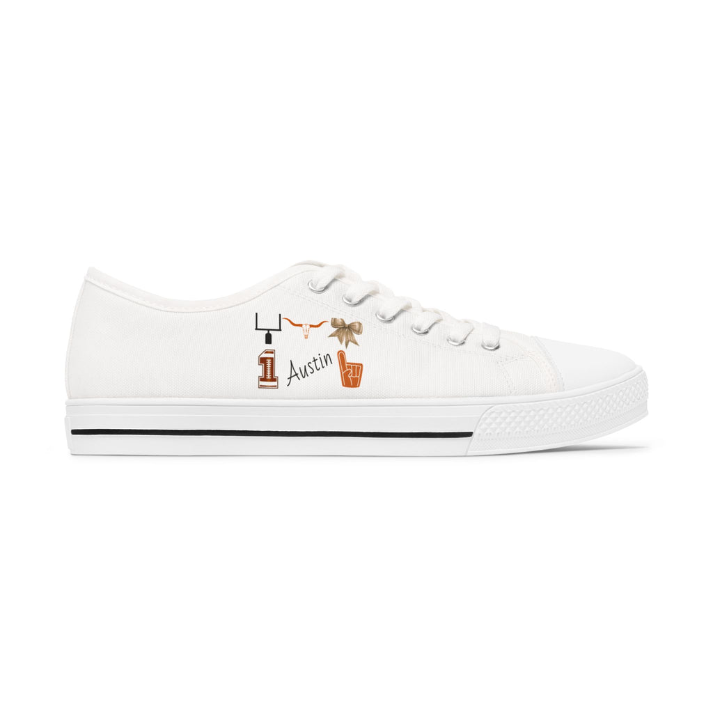 Texas Gameday Shoes | Tailgate decor | Longhorn | Austin | Football Fan | Sorority Girl | College Football | Texas Football Sneakers
