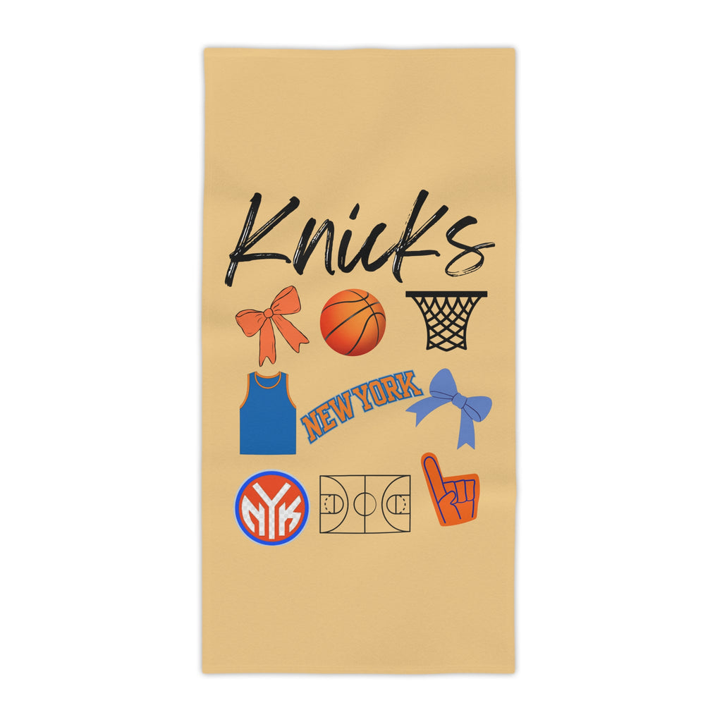 New York Knicks Beach Towel | NYC | Basketball | Yacht | Beach Essentials | NBA Apparel | Boat Tote | Poolside | Custom Gift | AAU Team