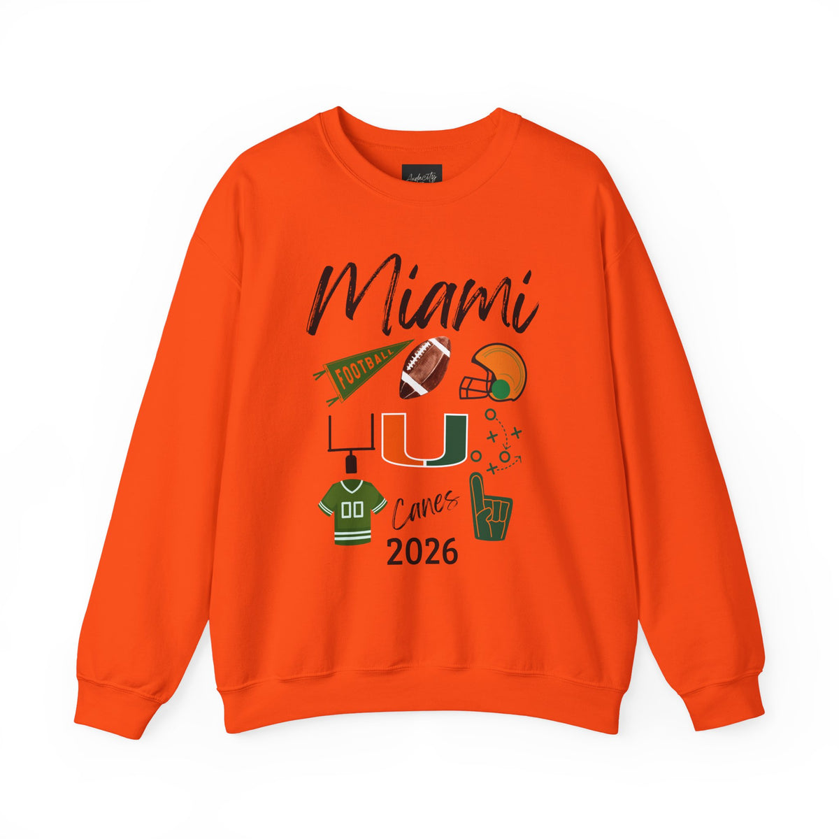 Miami Football Sweatshirt | Hurricanes | Football Fan | National Championship | College | Carson Beck | Tailgate Party  | Gameday Apparel