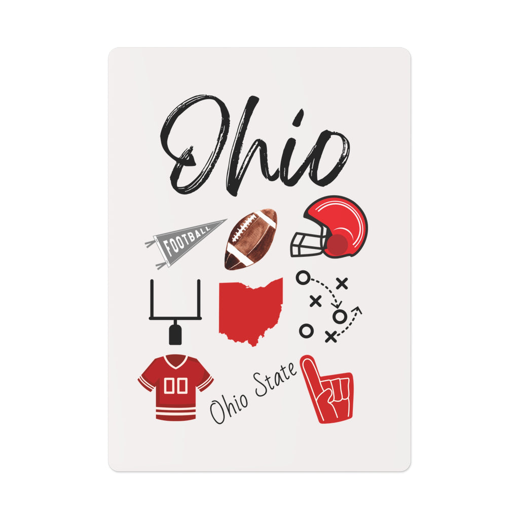 Ohio State Inspired Playing Cards | Buckeyes Football | Columbus | Tailgate Party | Gift for Fan | College | Gift for Dad