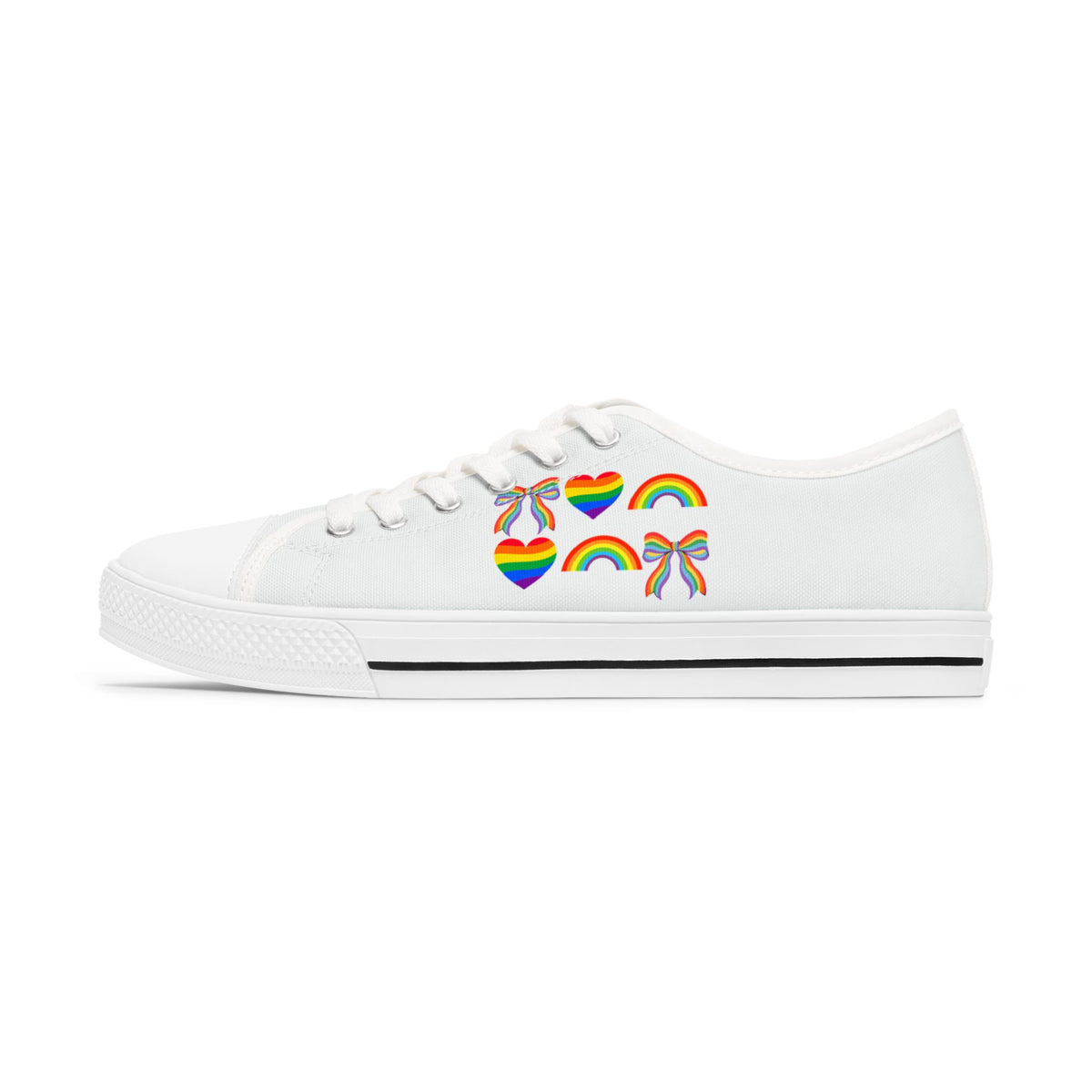 Pride Month Canvas Sneakers | Shoes for Women | Gay Pride Gift | Rainbow Design | Gift for him | LGBTQ |Unisex