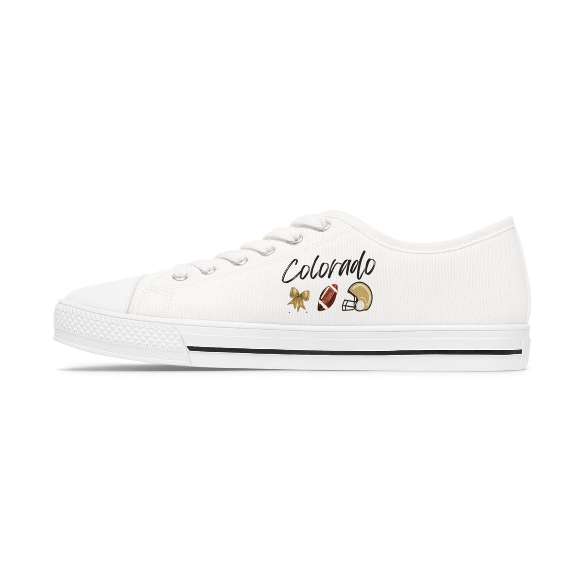 Colorado Gameday Shoes | Buffalo | Boulder | Football Fan | Sorority Girl | College Football | Canvas Sneakers | Tailgate Apparel | Matching