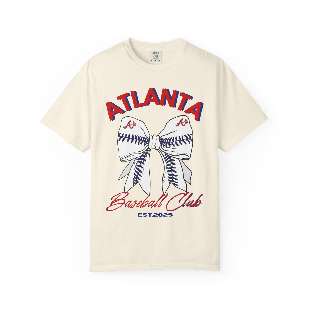 Atlanta Baseball Shirt | Baseball Bow Design | Tailgate Apparel | Braves Shirt | MLB | Game Day apparel | Ball Game | Sports Fan | Custom