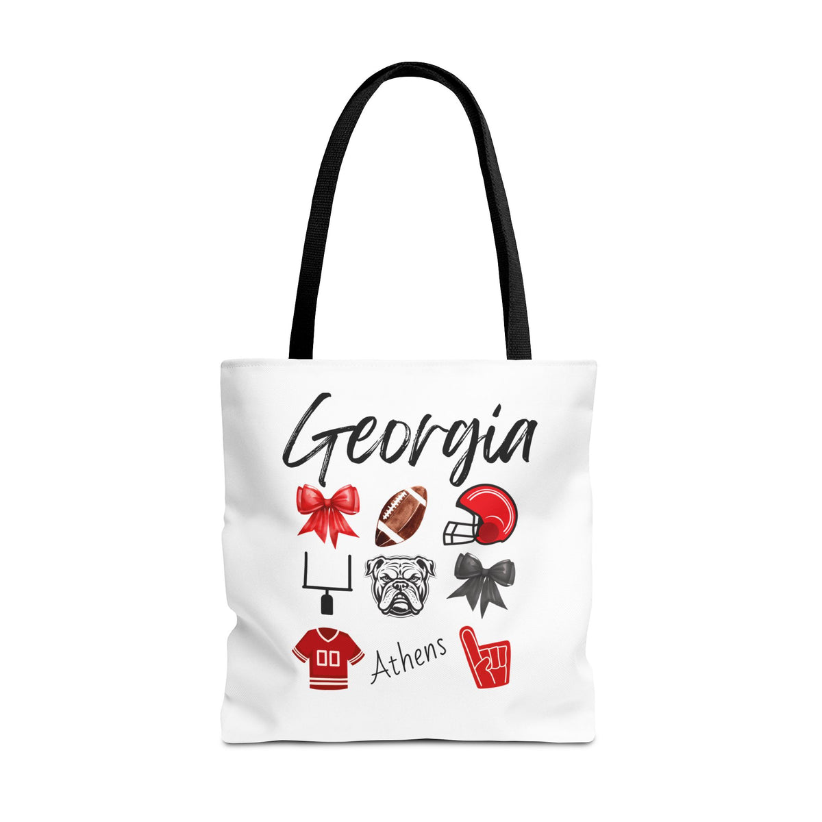 Georgia Bow Tote Bag | Gameday Bag | Boat Bag | Boat Tote | Gift Bag | Gifts for her | Bulldog Football | College | Tailgate decor| Athens