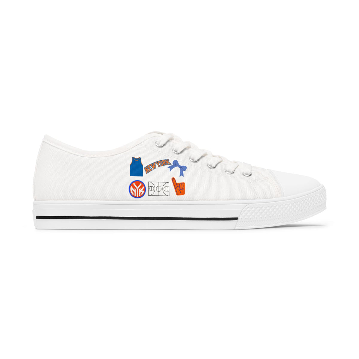 New York Knicks Gameday Shoes | Basketball | NBA Apparel | Matching Shoes | Gift for her | Fan | Canvas Sneakers
