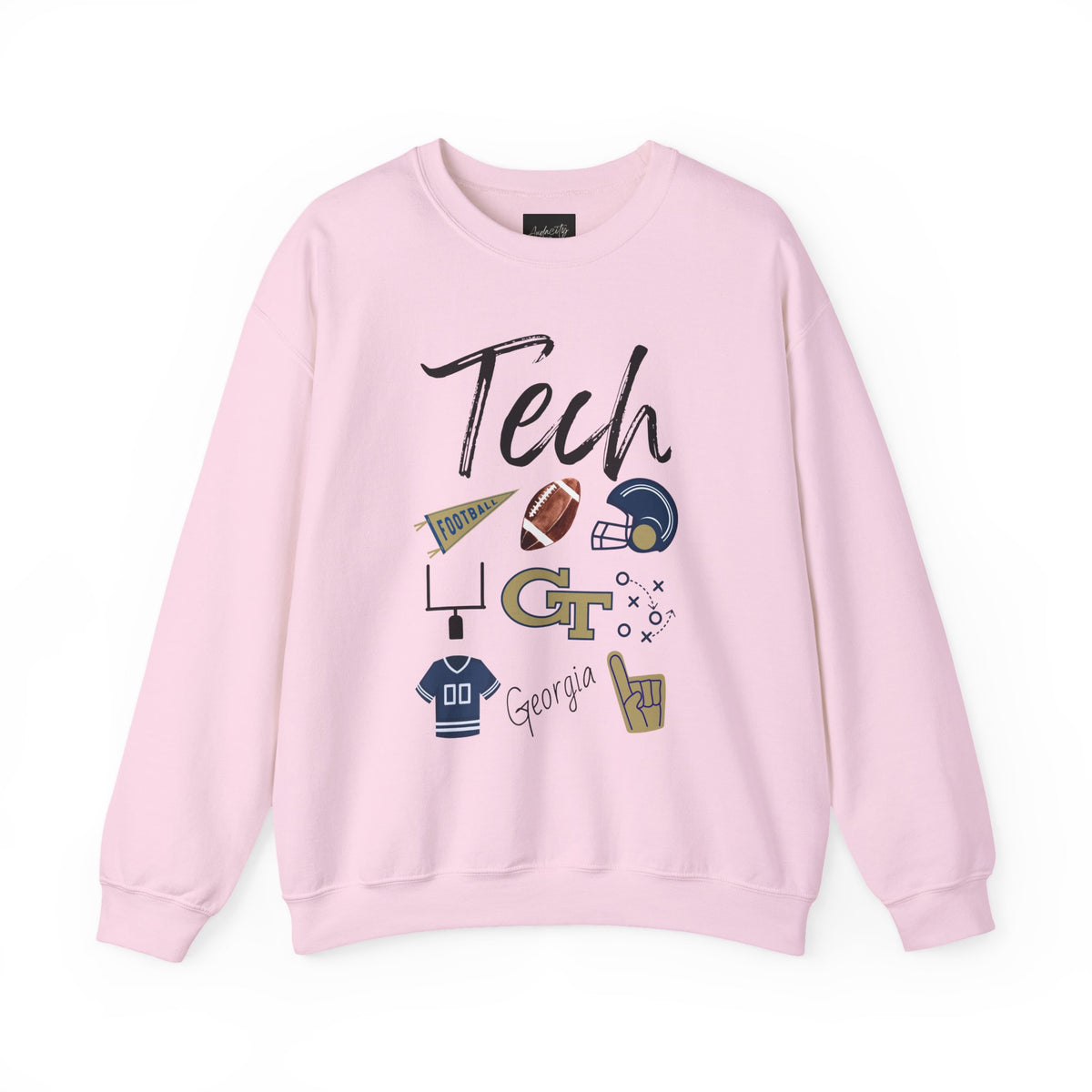 Georgia Tech Football Sweatshirt | Georgia Football  | Ramblin Wreck | Gameday Apparel | Yellow Jackets | Atlanta | Gift | Tailgate Party
