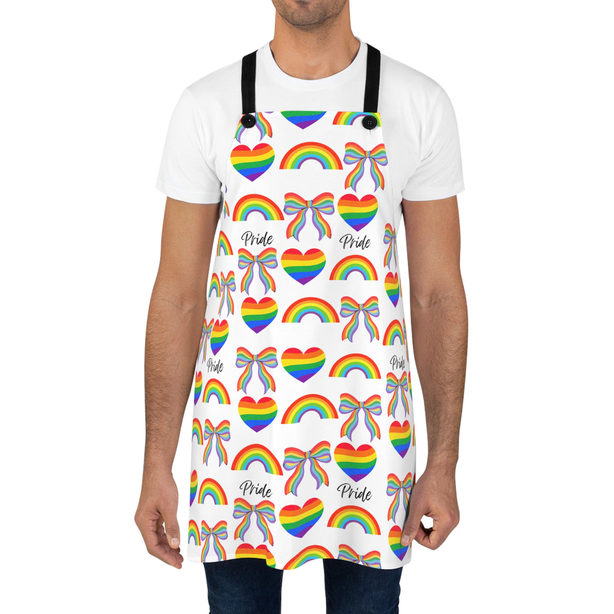 Gay Pride Kitchen Apron | LGBT | Party | Parade | Home Decor | Kitchen Decor | Unisex Chef Apron | Grill Master | BBQ