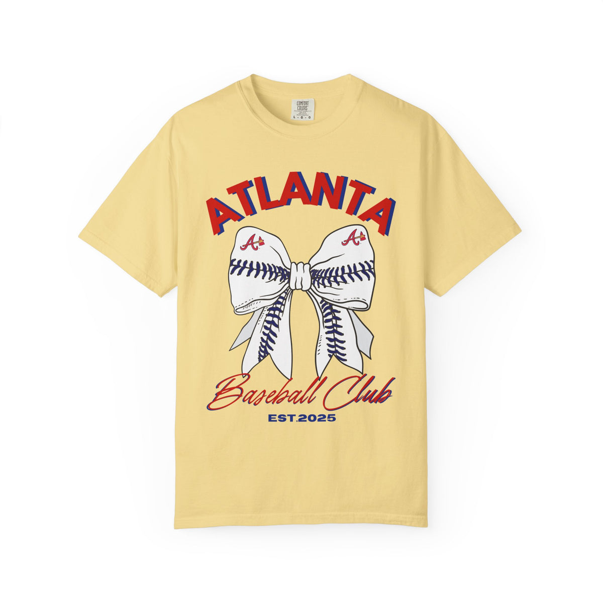 Atlanta Baseball Shirt | Baseball Bow Design | Tailgate Apparel | Braves Shirt | MLB | Game Day apparel | Ball Game | Sports Fan | Custom