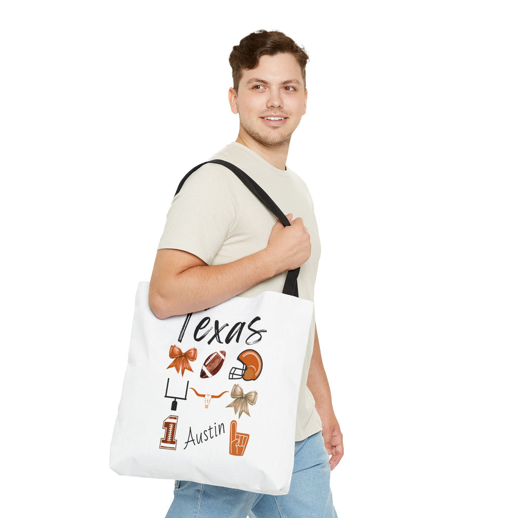 Texas Bow Tote Bag | Gameday Bag | Boat Bag | Boat and Tote | Gift Bag | Gifts for her | Texas Football | College | Tailgate decor| Austin