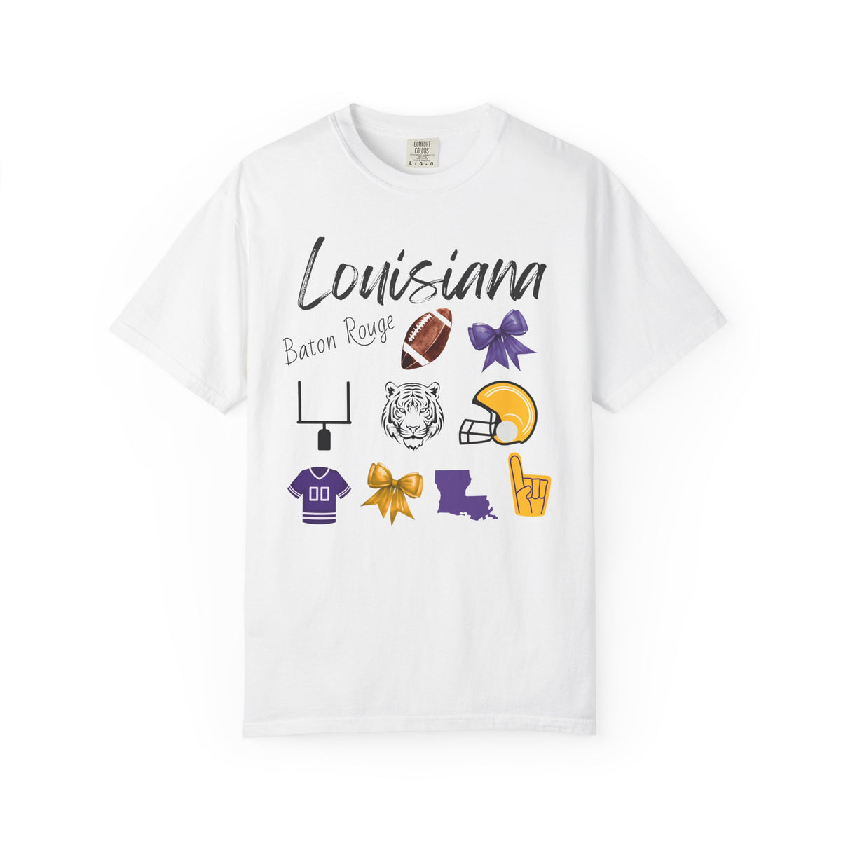 LSU Football Shirt | Gifts For Her | Geaux Tigers Apparel | Louisiana | Gameday Outfit | Tailgate Party | Baton Rouge | Mardi Gras | Tee