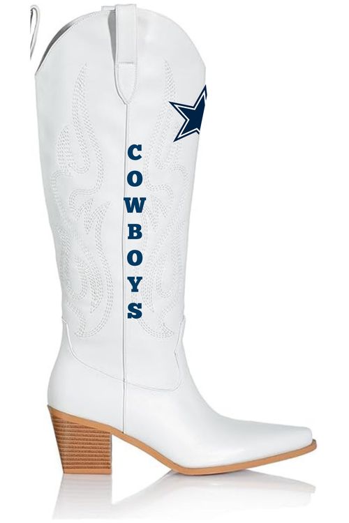 Dallas Cowboy NFL Football Gameday Boots, Tailgate Party | Outfit | Christmas Gift