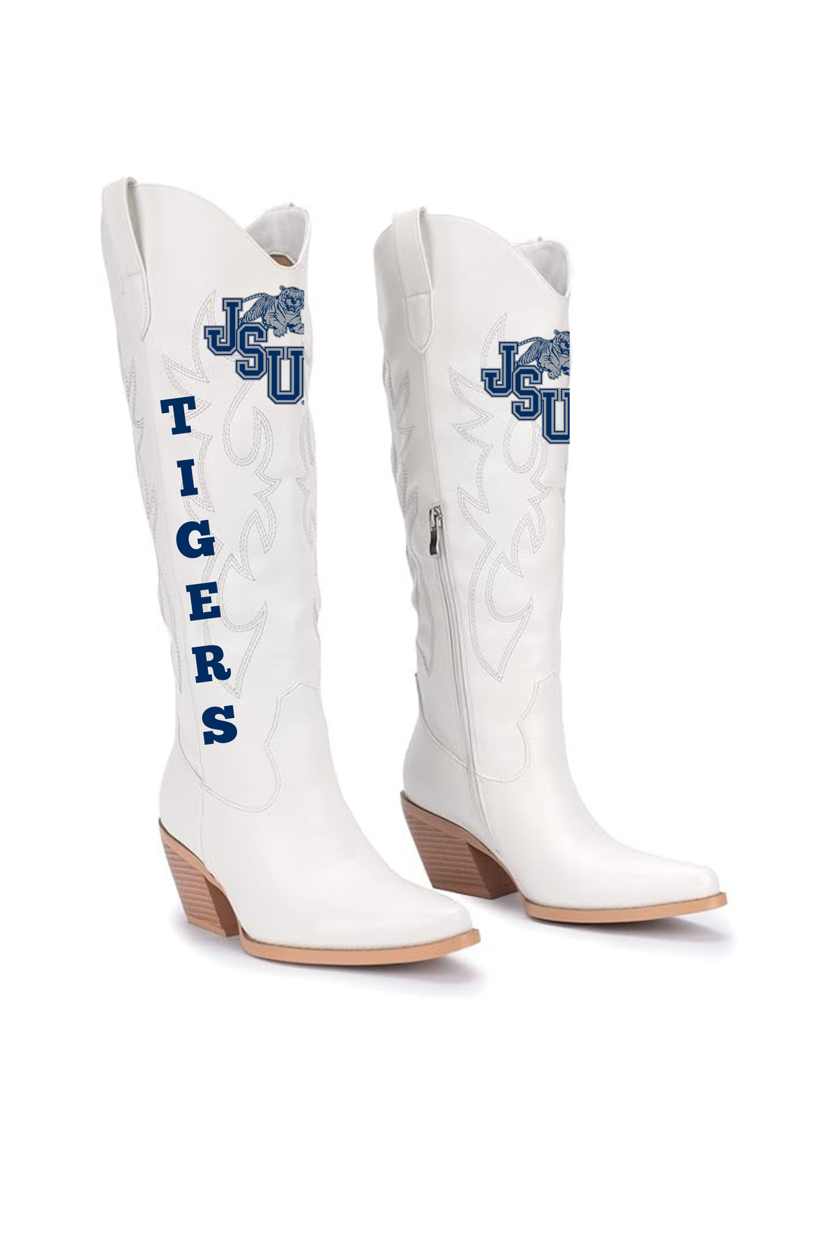 Jackson State Tigers Homecoming Gameday Boots - HBCU | College Football Tailgate Outfit | Sorority | Christmas Gift