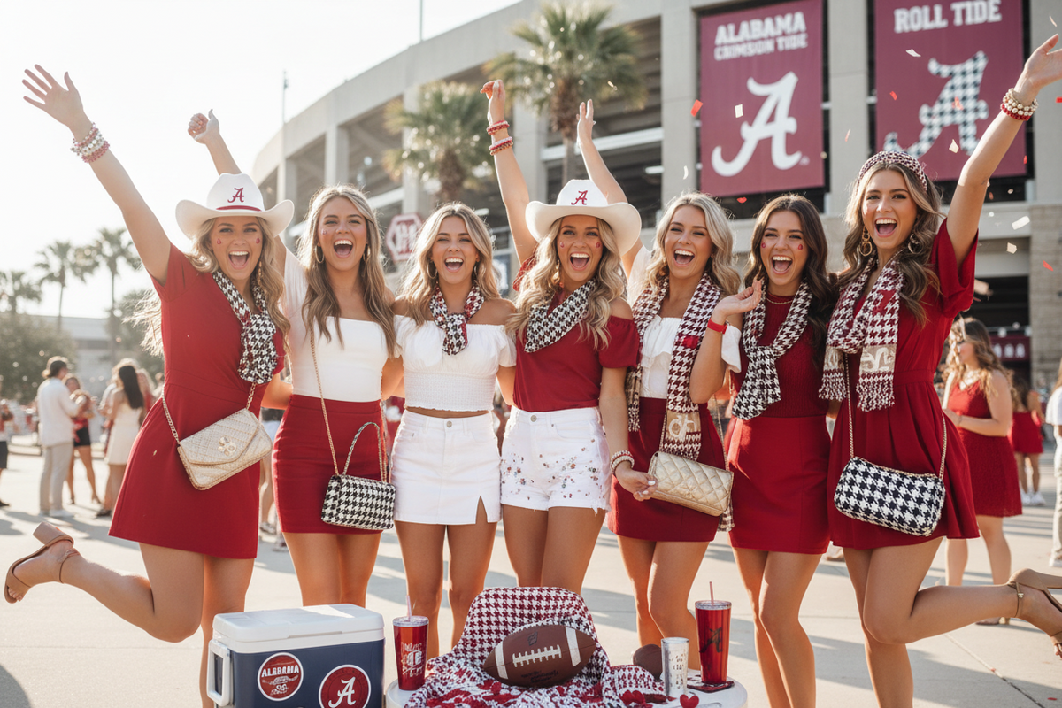 Alabama College Football Gameday Boots - Roll Tide | Tuscaloosa | Tailgate Party