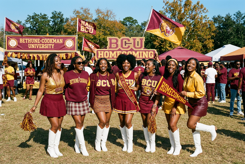 Bethune Cookman Wildcats | Homecoming Gameday Boots - HBCU | Daytona Beach | College Football Outfit