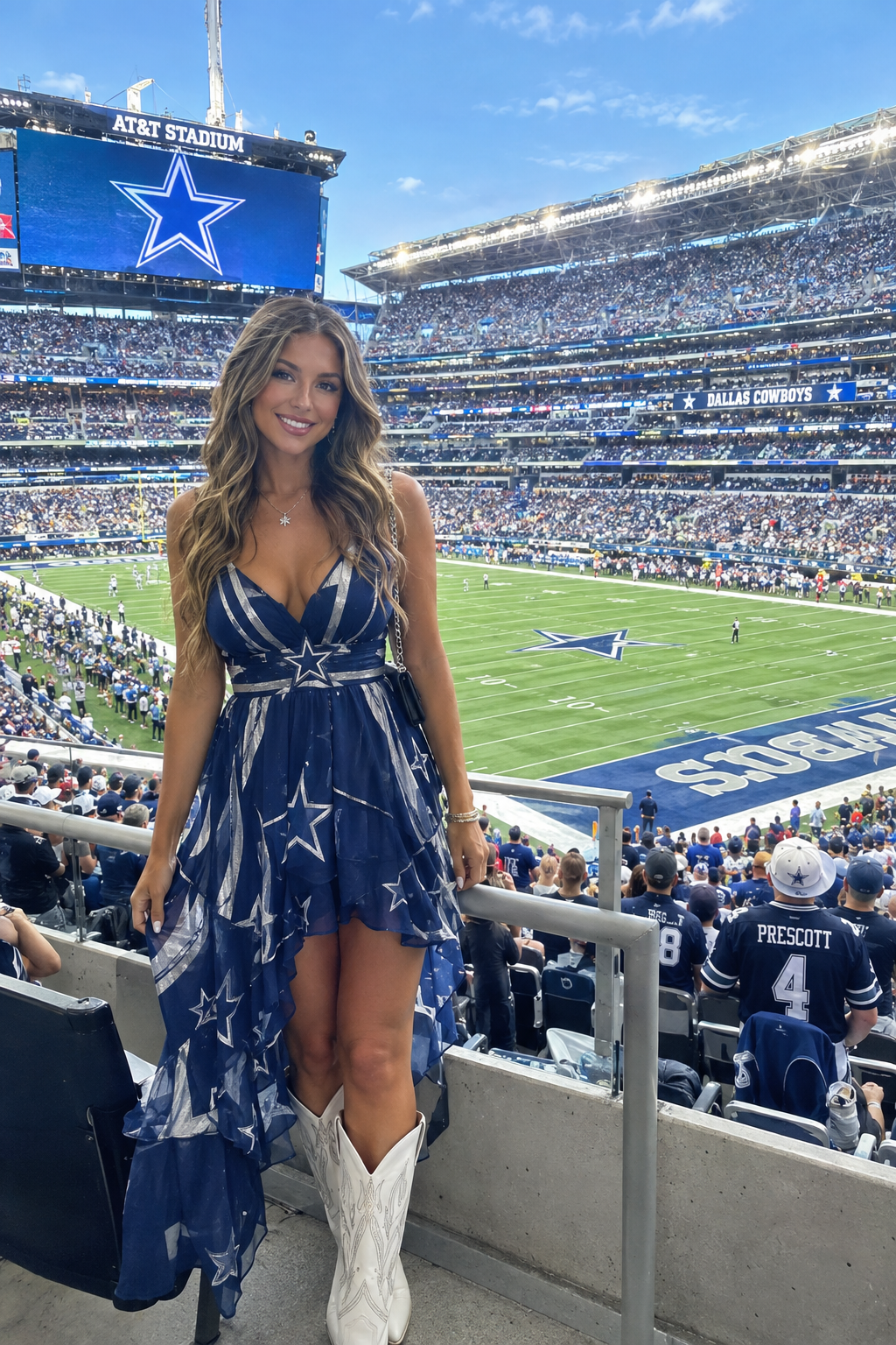 Dallas Cowboy NFL Football Gameday Boots, Tailgate Party | Outfit | Christmas Gift