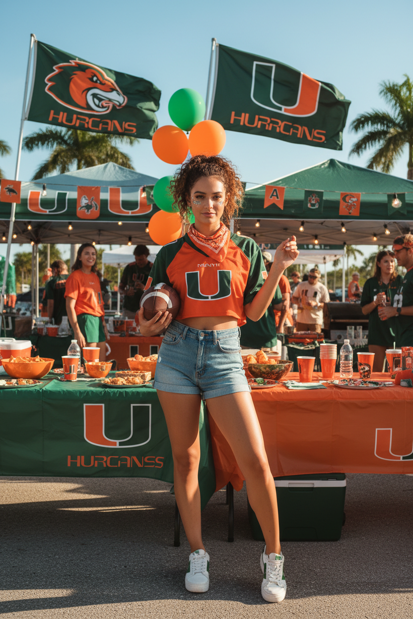 Miami  College Football Gameday Boots - Hurricanes | Tailgate Party | Christmas GIft