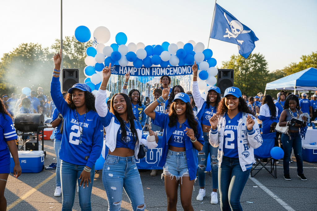 Hampton Pirates Homecoming Gameday Boots - HBCU | College Football Gameday Outfit