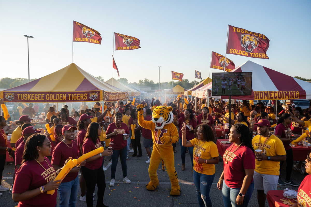 Tuskegee Golden Tigers Homecoming Gameday Boots - HBCU | College Football Gameday Outfit