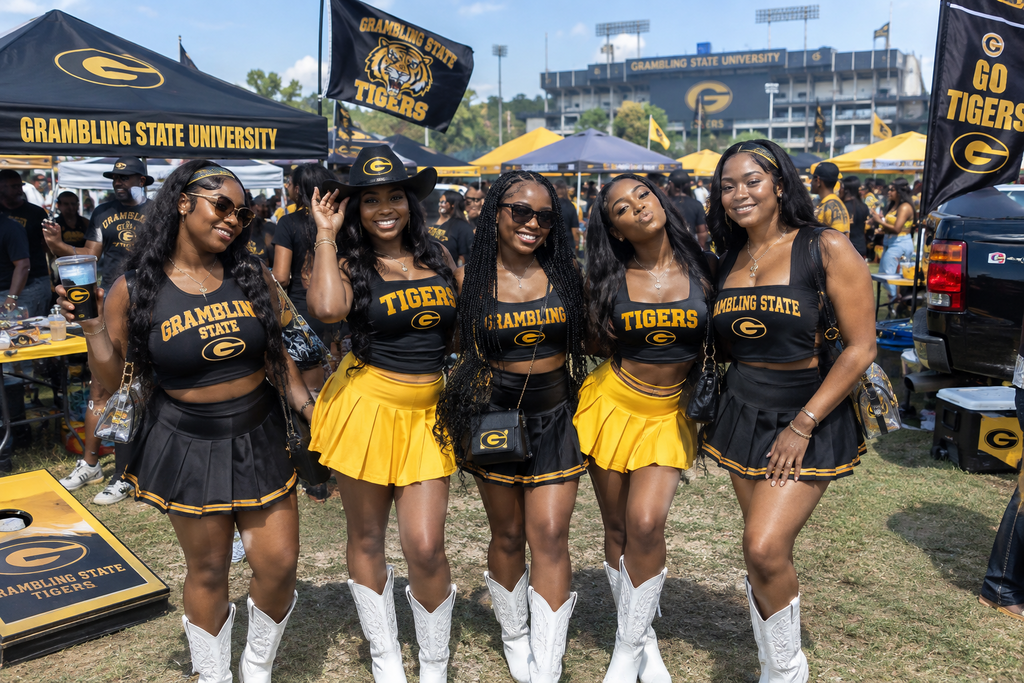 Grambling State University | GSU | Homecoming Gameday Boots | Tigers | HBCU | College Football Gameday Outfit