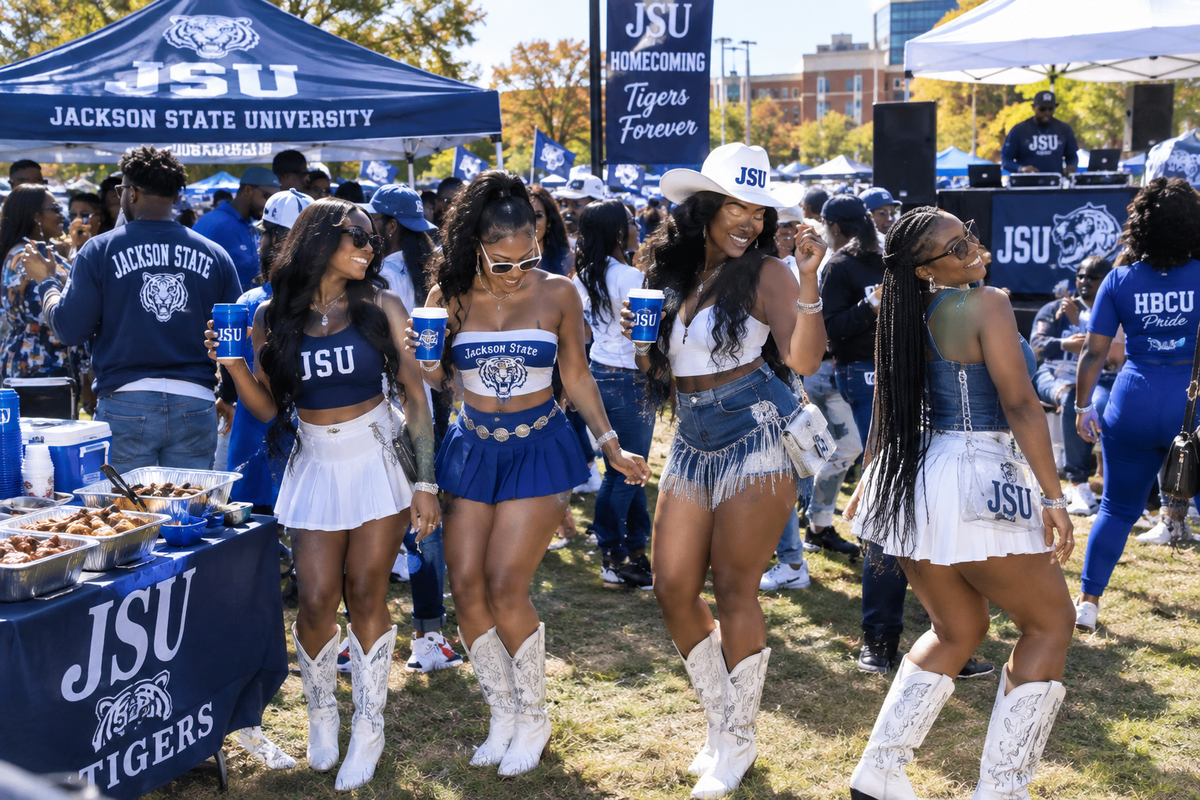 Jackson State Tigers Homecoming Gameday Boots - HBCU | College Football Tailgate Outfit | Sorority | Christmas Gift