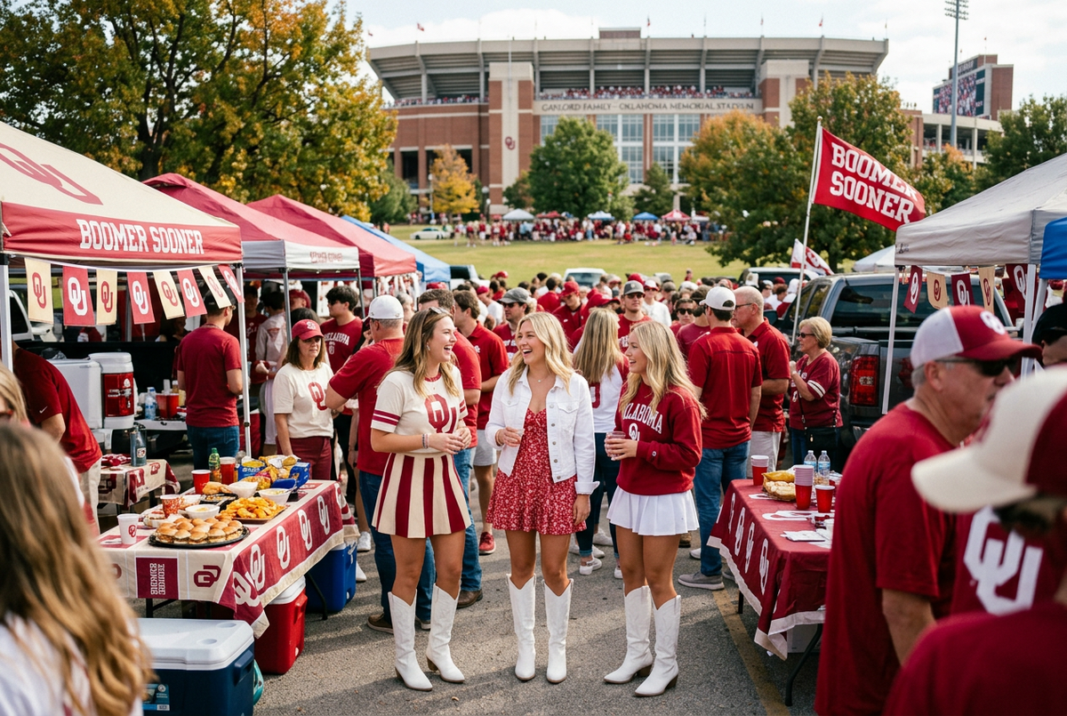 Oklahoma Boomer Sooners Football |  College Gameday Boots | Tailgate Party | Norman | Christmas Gift