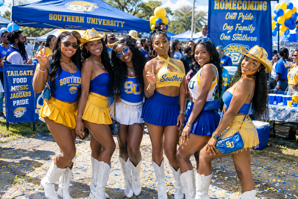 Southern University | Jaguars | Homecoming Boots | Bayou Classic | HBCU | College Football Gameday Outfit